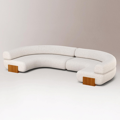 Canapé modulable Carmel en bois
