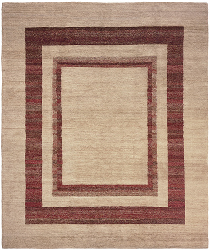 Tapis Mauro Triple Bordure Rouge