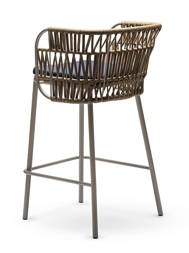 Chaise de Bar d'Extérieur Jujube SG-Int Beige et Bleu