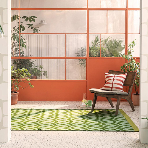 Tapis Dhurrie Vert Extérieur