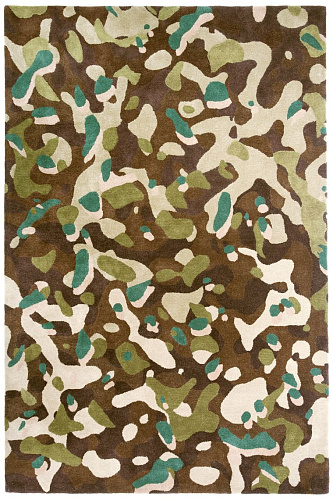 Tapis Camouflage Macro Marron