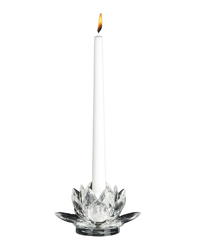Bougeoir en cristal Lotus