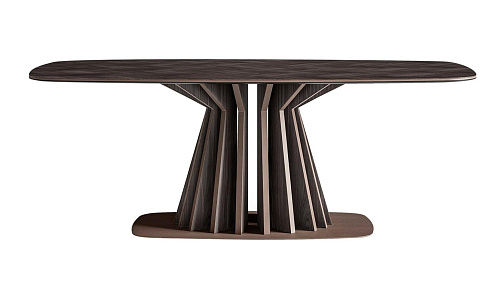 Table de Salle à Manger Rectangulaire Foncée