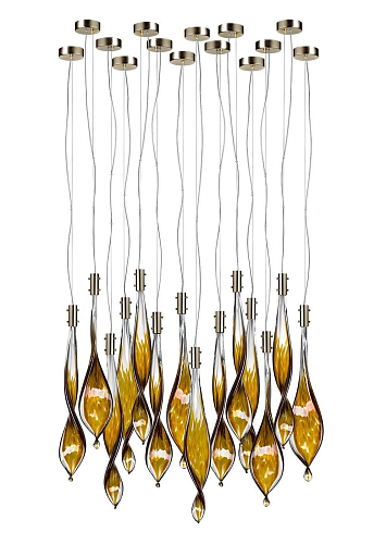 Suspension Murano Feuilles 15 Lumières