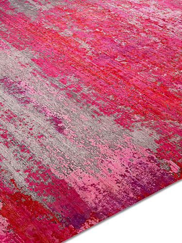 Tapis fait main de luxe Rose