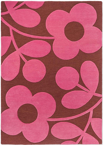 Tapis design en laine Sprig Stem Paprika 063900