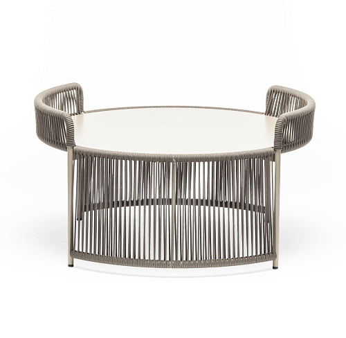 Table Basse de Jardin Ronde Grise Altana ME