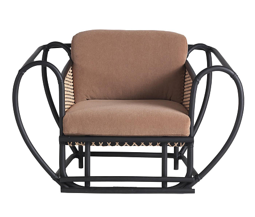 Fauteuil Channel brun