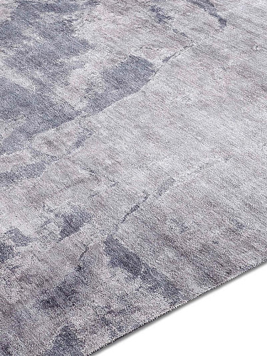 Tapis noué main de luxe Argent