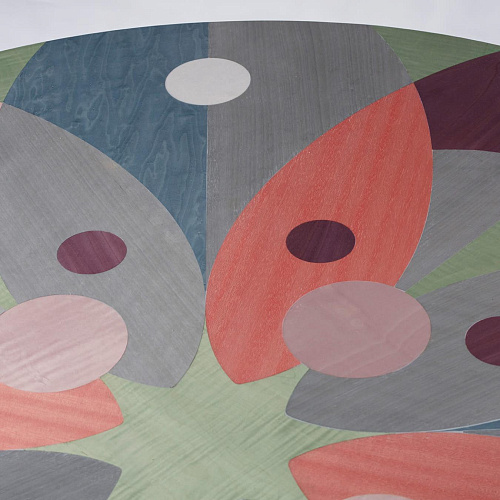 Table de Salle à Manger Plaquée Multicolore