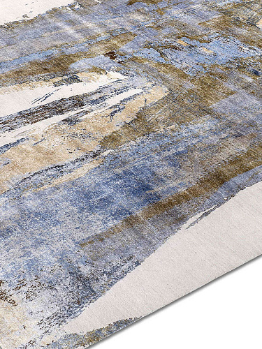 Tapis tissé main Gris Rouille