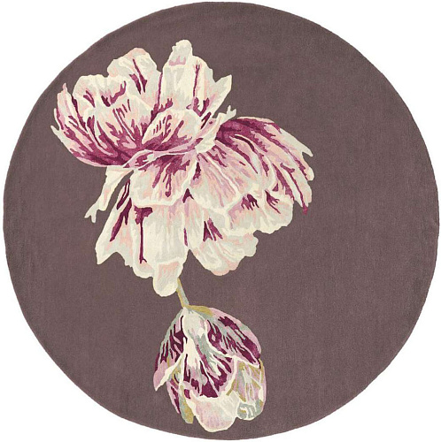 Tapis Rond Tranquility Aubergine 56005