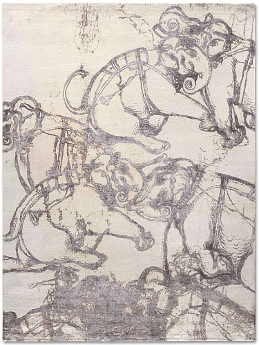 Tapis tissé main Éléphants