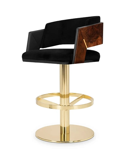 Chaise de Bar Pivotante Galea