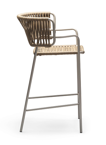 Tabouret de Bar d'Extérieur Klot SG Sable et Beige