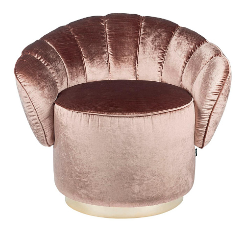 Fauteuil Kidman rose poudré