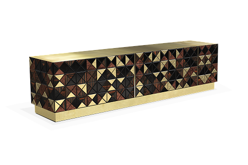 Meuble TV en Noyer Mosaic