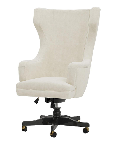 Chaise de bureau pivotante blanche