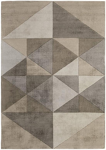 Tapis Triangles Beige