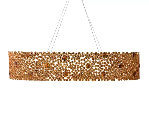 Lustre ovale en verre bronze Éternelle