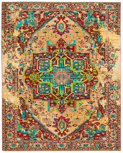 Tapis Serapi Westminster Feu Couleurs Personnalisées