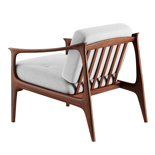 Fauteuil Quiete en Noyer Massif Naturel