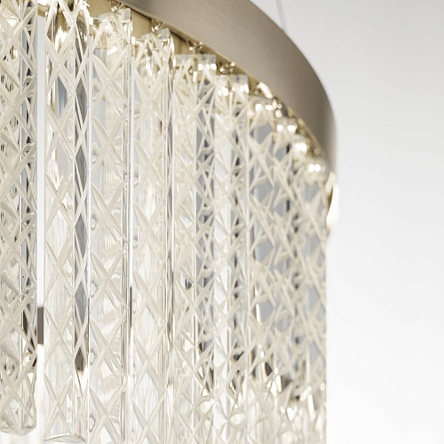 Lustre en Cristal Triedro Gravé à la Main