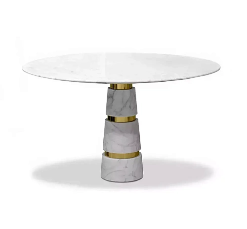 Table de Salle à Manger Avalanche Marbre Carrara
