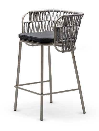 Chaise de Bar d'Extérieur Jujube SG-Int Noir et Sable