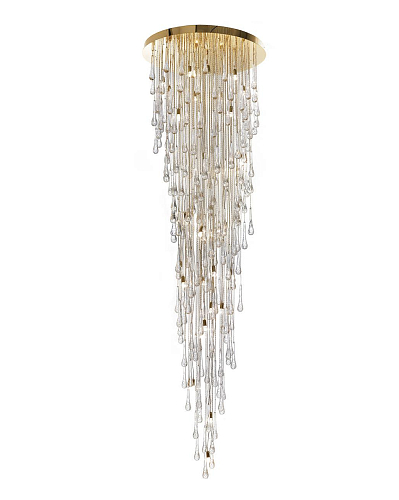 Lustre Cascade de Gouttes en Verre de Murano