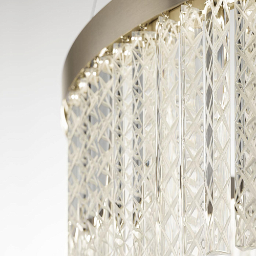 Lustre en Cristal Triedro Gravé à la Main