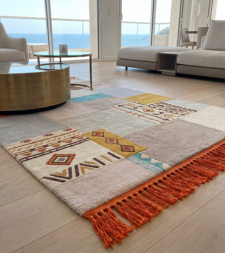 Tapis Patchwork Grid