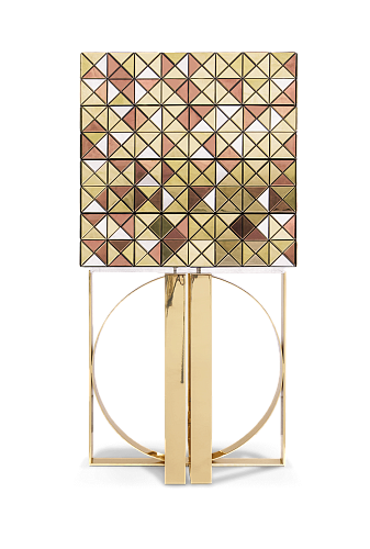 Armoire Accents Dorés Mosaic