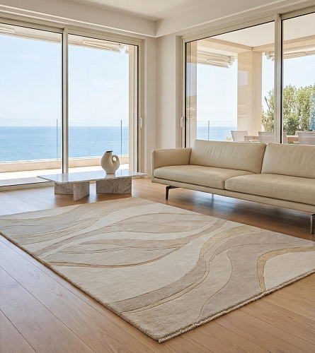 Tapis fait main Sand Waves
