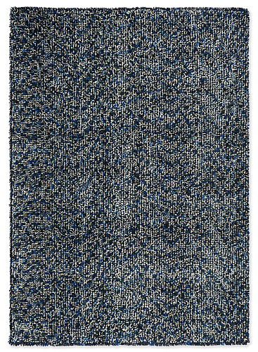 Tapis shaggy feutré Pop-Art Bleu
