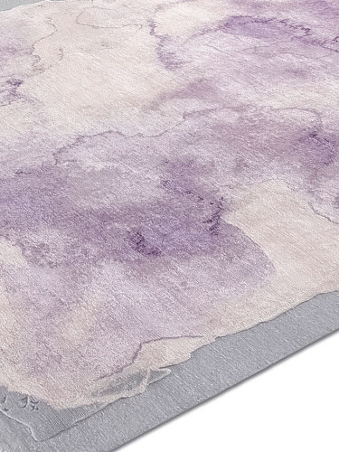Tapis noué main de luxe Mono Violet